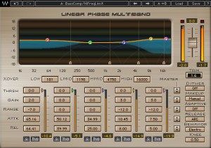 Bazılarına göre mastering için vazgeçilmez olan plug-in'lerden biri: Waves Linear Phase Multiband Compressor